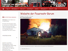 Tablet Screenshot of feuerwehrbarum.de